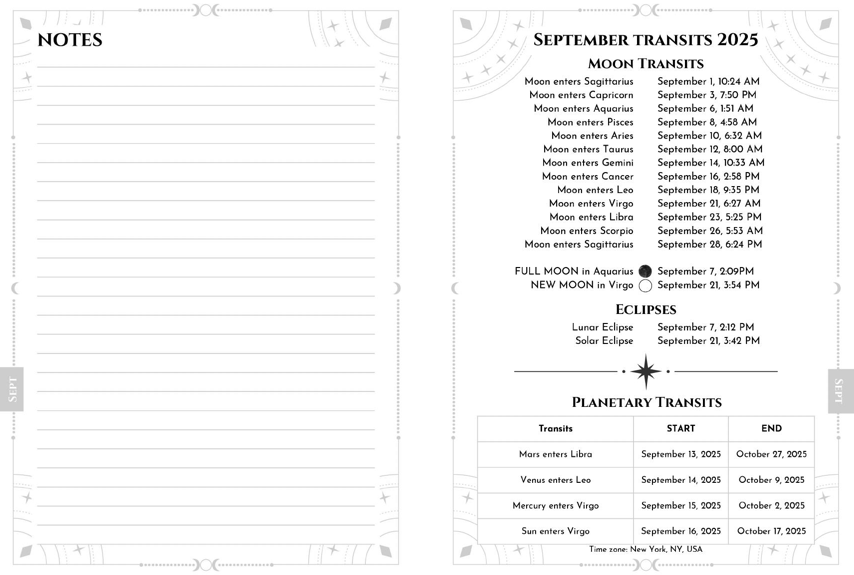 2025 Vedic Astrology Planner