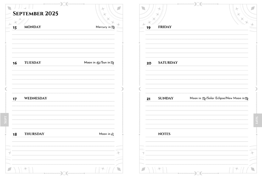 2025 Vedic Astrology Planner